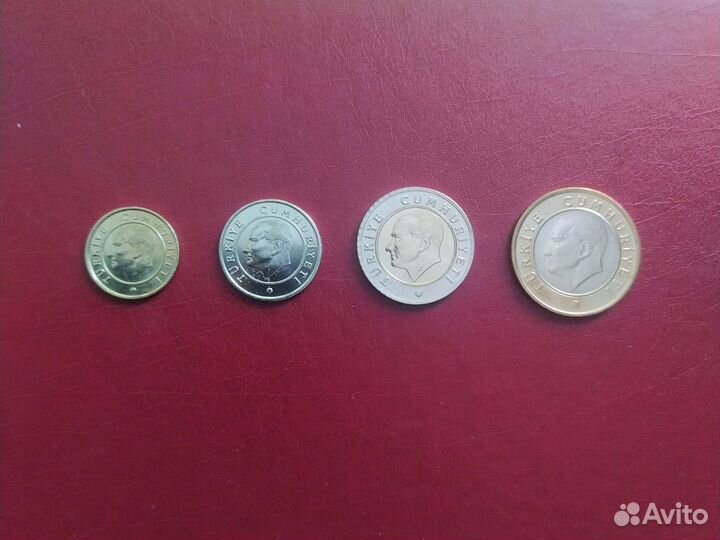 Монеты Турции набор