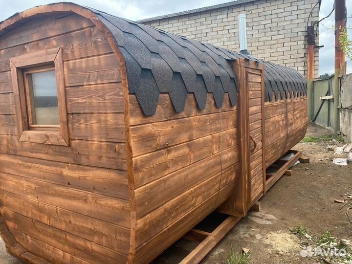 Баня-бочка квадро с доставкой