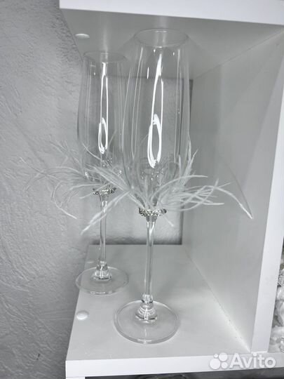 Бокалы для свадьбы фужеры свадебные
