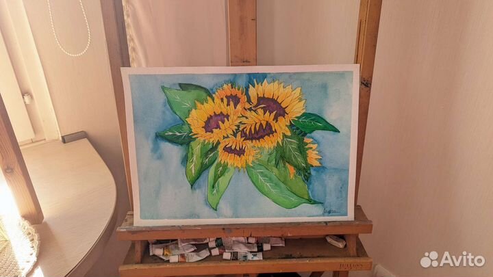 Картина / постер ручная работа/ акварель