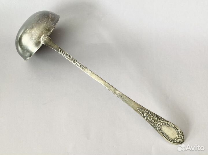 Половник мельхиор, набор вилок с золочением