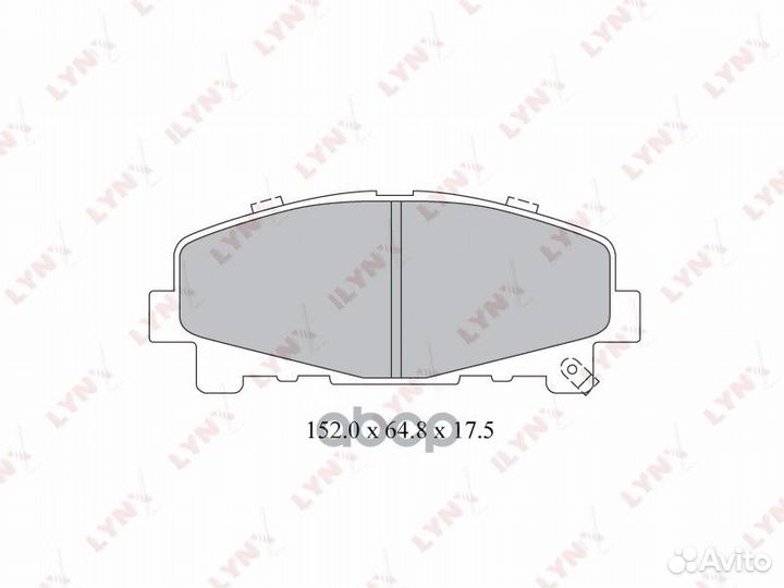 Колодки тормозные дисковые перед BD3424 LYN