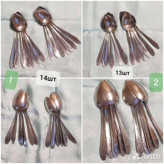 Набор столовых приборов вилки ложки ножи СССР