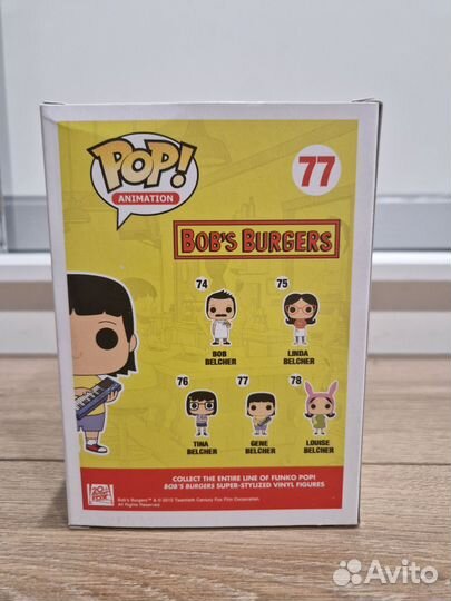 Funko Pop Bob's Burger 77 Новая Оригинал