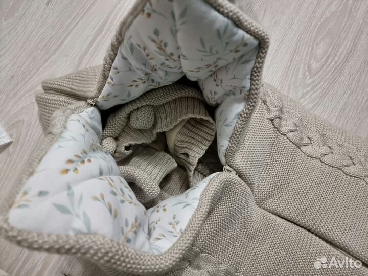 Вязаный комплект на выписку Мамины записки