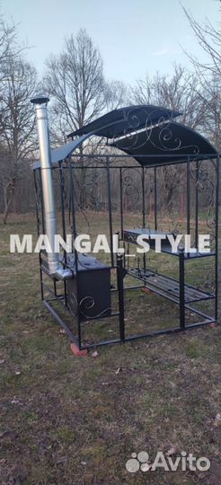 Мангал с печью