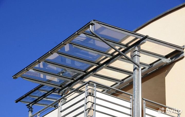 Навес из стекла