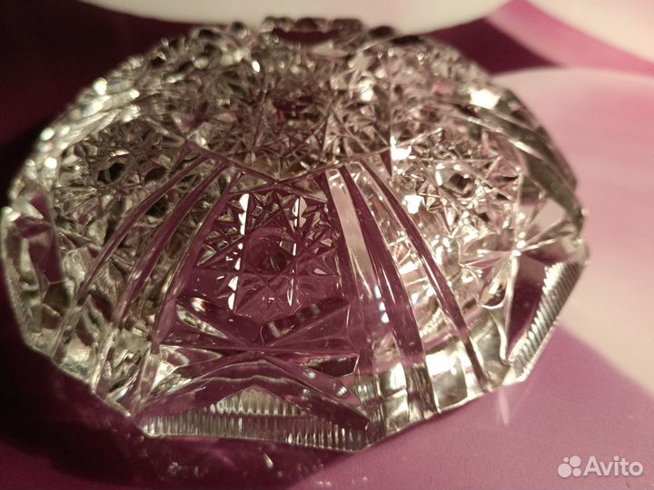 Хрустальная пепельница чехия