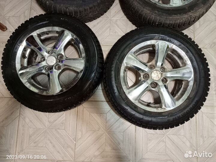 Продам литье хром не мятые,колеса 195-65-15