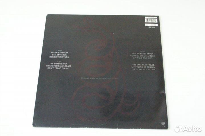 Пластинка Metallica 1991 black album 1 press UK EX