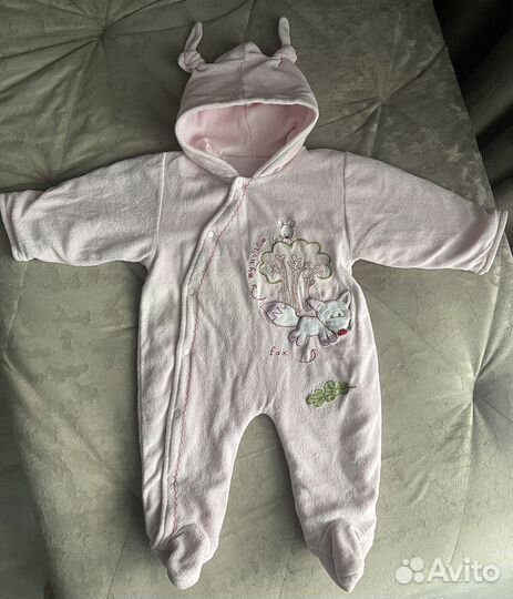 Комбинезоны утепленные для девочки 68
