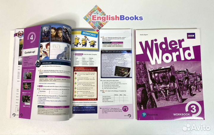 Wider world 3 комплект (SB,WB,CD) новые в плёнке