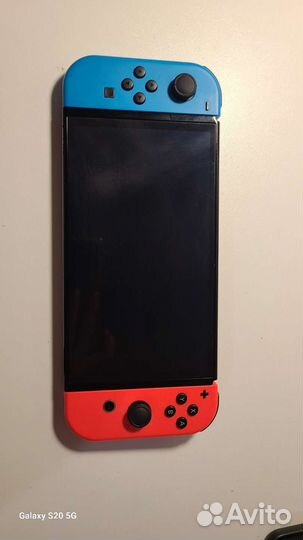Nintendo switch oled чипованая(picofly), sd 128 gb