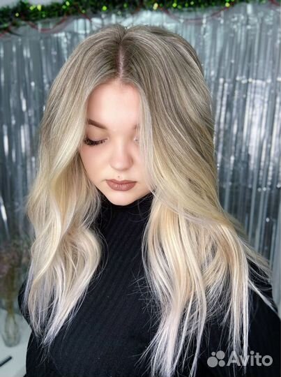 Сложное окрашивание волос, наращивание волос