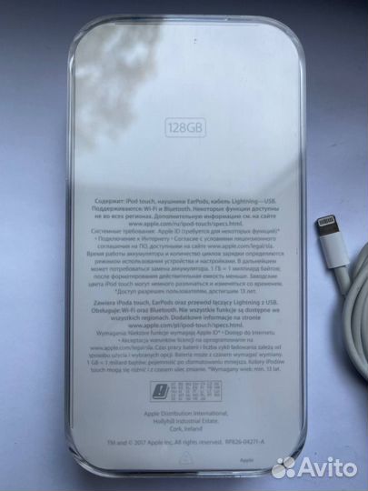 iPod touch 6 128gb Space grey mkwu2RU/A ростест