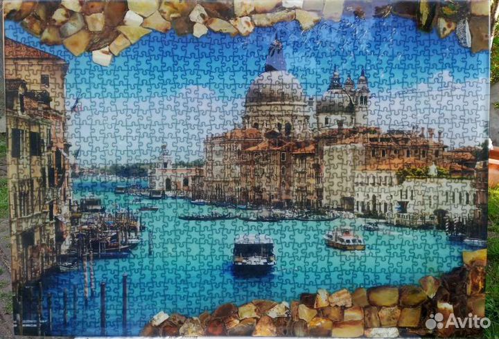 Картина янтарная, пано янтарное