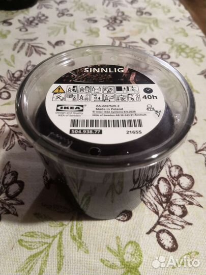 Ароматическая свеча IKEA sinnlig