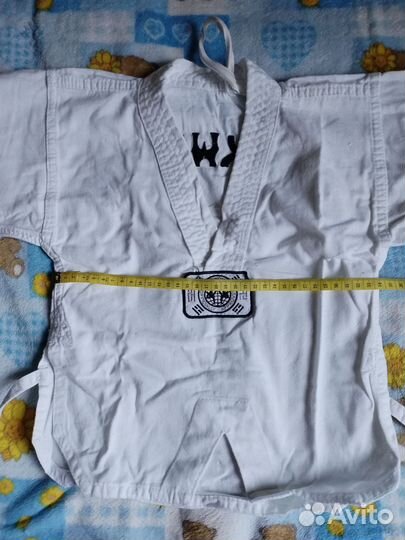 Детское кимоно для занятий тхэквондо 110 рост