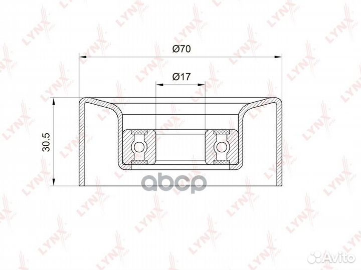 Ролик натяжного механизма приводного ремня PB-5