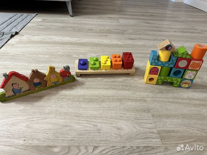Деревянные игрушки пакетом