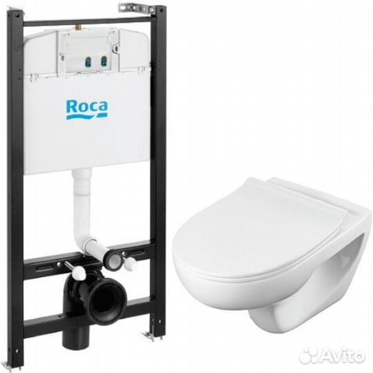 Комплект унитаза с инсталляцией Roca Victoria Pack