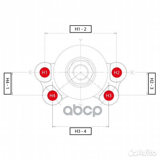 CBG-65 Опора шаровая перед CB0083 CTR