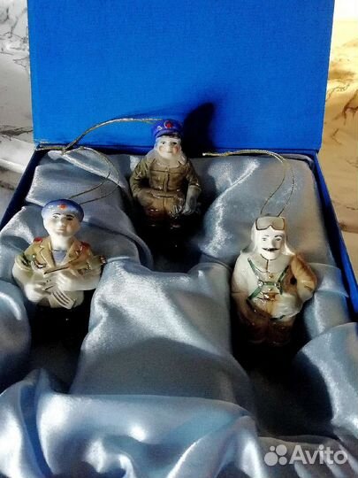 Набор ёлочных игрушек три солдата 