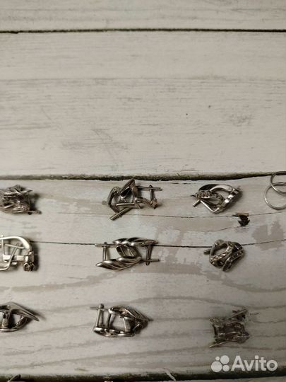 Серьги, кулоны серебро