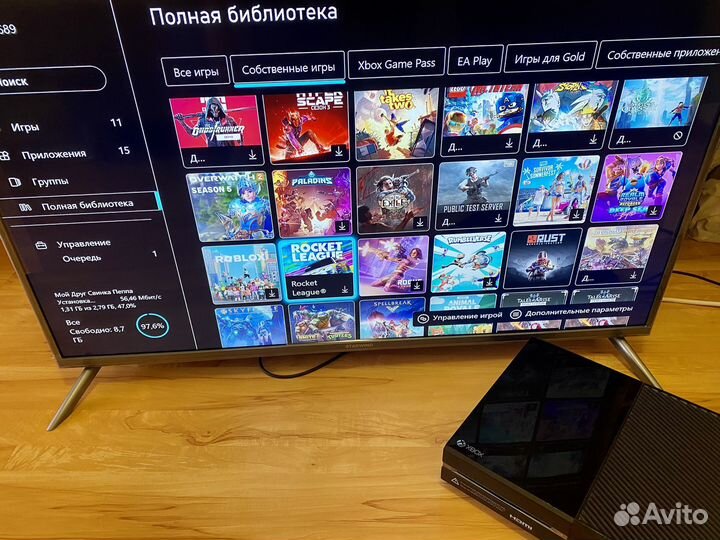 Xbox one 500gb + игры. Обмен/продажа