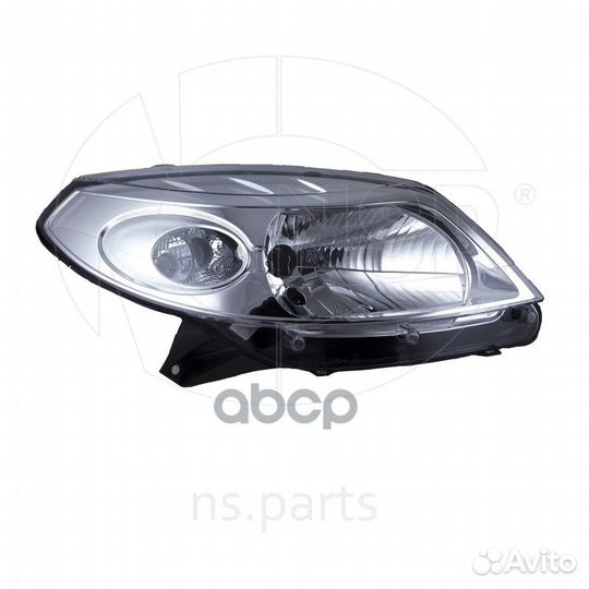 Фара правая renault Sandero хром NSP078200733877