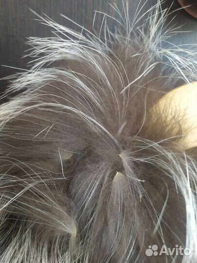 Меховая куртка жилетка из чернобурки