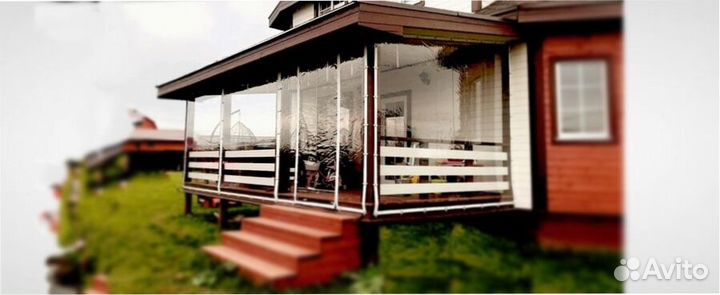 Мягкие окна с москитными пвх сетками для террас