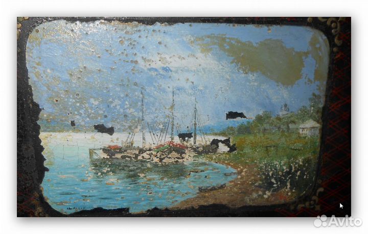 Шкатулка Авторская Живопись.1943год