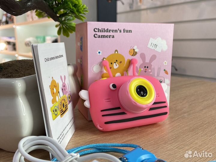 Детский фотоаппарат пчёлка (новый, гарантия)