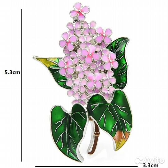 Стильная брошь. Италия