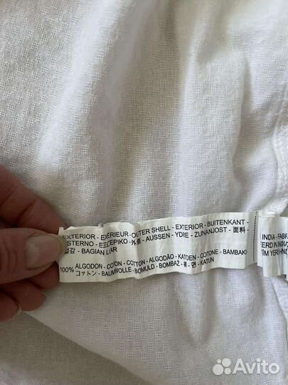 Рубашка Zara белая для девочки