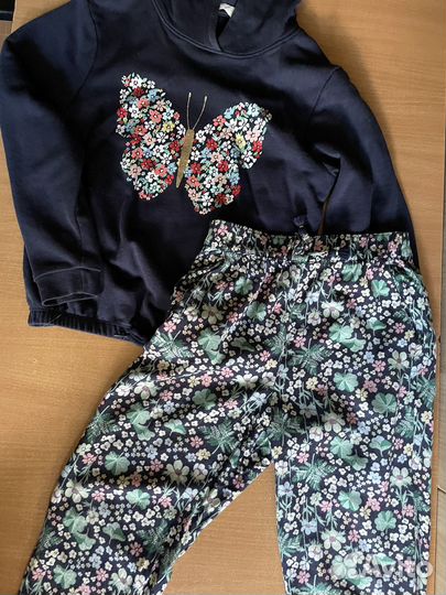 Комплект для девочки - худи и брюки летние