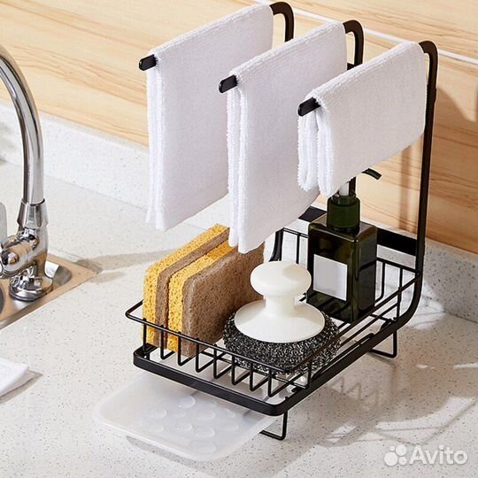 Органайзер для кухни, держатель для губок и тряпок