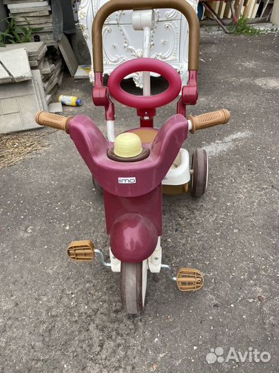 Детский велосипед с родительской ручкой