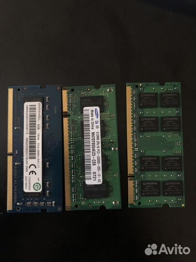 SO-dimm DDR4, DDR3, DDR2