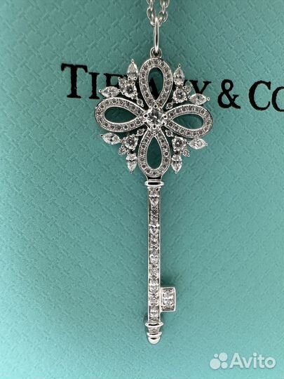 Колье ключик Tiffany золото 750 пробы