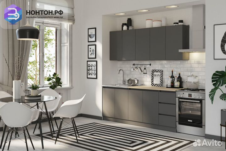 Кухня Челси 2.0 м графит