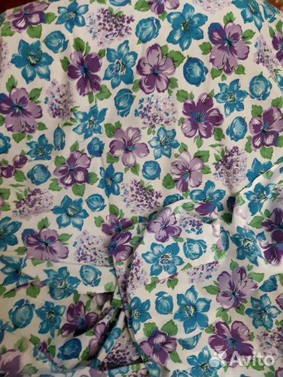 Красивый ситец. Цветы. СССР