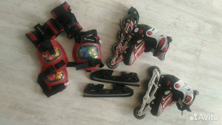 Коньки,ролики 32-36р, по стельке 21-25см