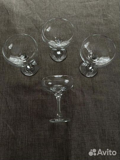 Фужеры-блюдца для шампанского / коктейля