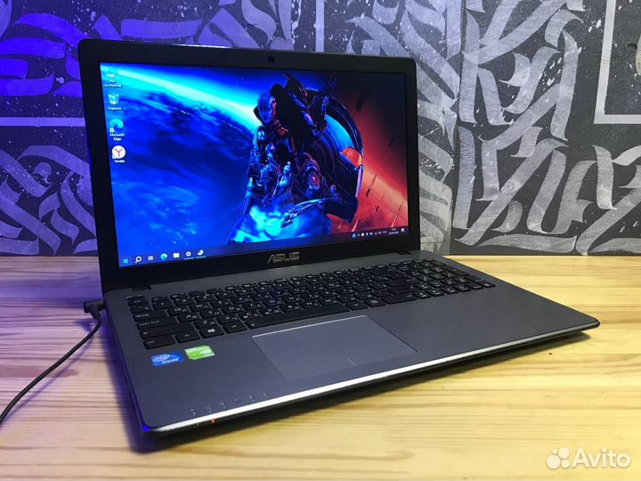 Быстрый ноутбук Asus 2видеокарты/Intel/SSD/8gb