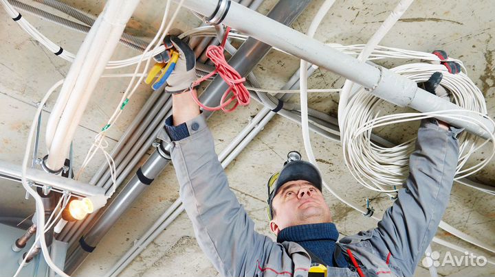 Электромонтажник вахта с питанием