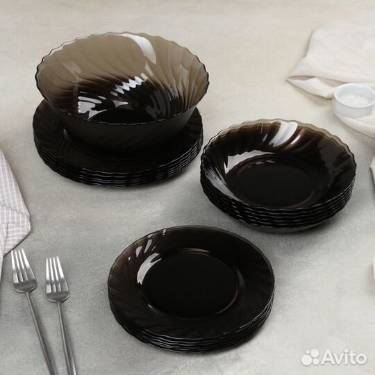 Набор столовый стеклянный Ocean. Eclipse, 19 предм