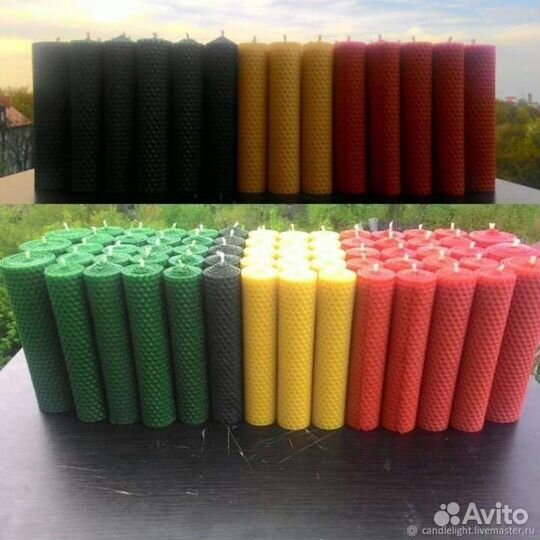 Натуральная/цветная вощина для изготовления свечей