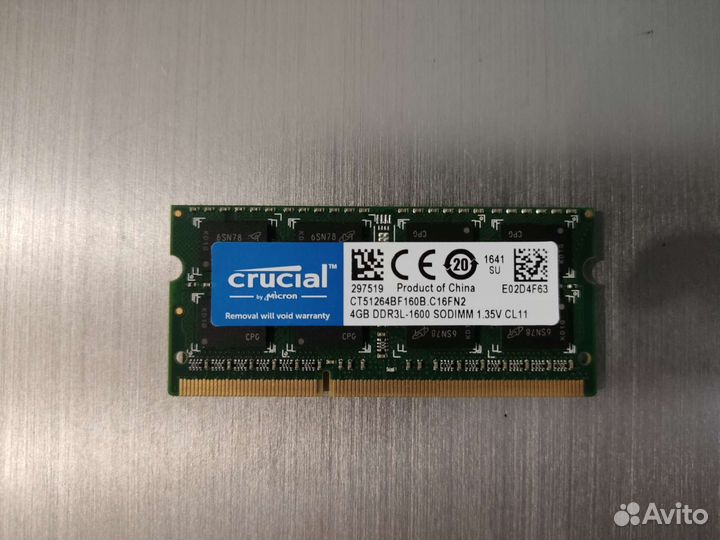 Оперативная память SO-dimm 2 4 GB